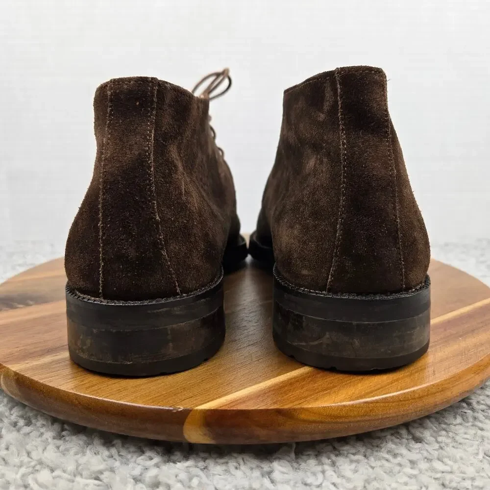 To Boot New York Mens 9.5 Brown Suede Casual Lifestyle Daily Chukka Boot Italy